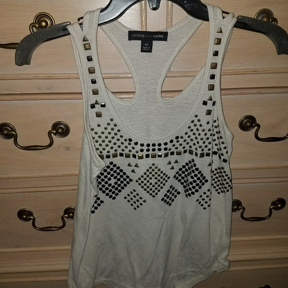 Beaded tank top